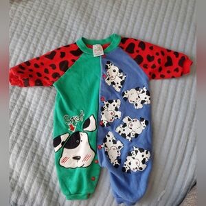 VTG Dog Spot Baby Onesie 90s Vintage